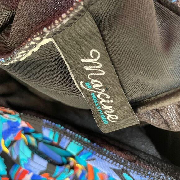 MAXINE OF HOLLYWOOD ONE PIECE SWIMSUIT IN BLUE PRINT - Picture 5 of 5